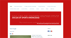 Desktop Screenshot of 300lbsofsportsknowledge.com