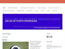 Tablet Screenshot of 300lbsofsportsknowledge.com